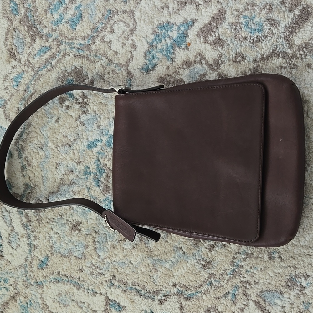 Coach Vintage 9408 Flap Style Buttery Soft Chocolate Leather Bag